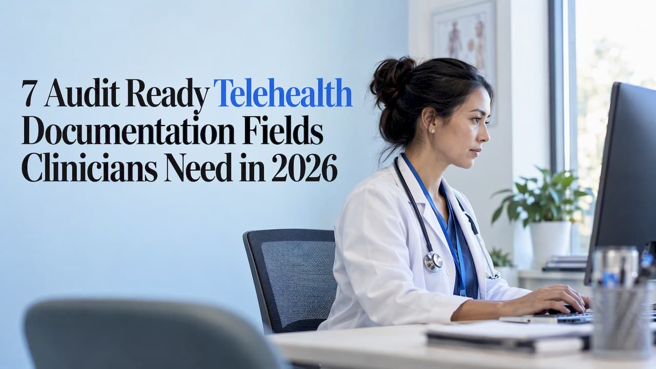7 Audit Ready Telehealth Documentation Fields Clinicians Need in 2026
